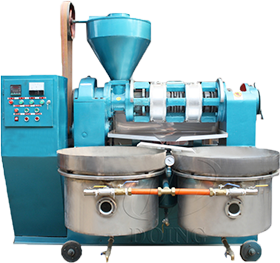 Automatic temperature control integrated oil press machine