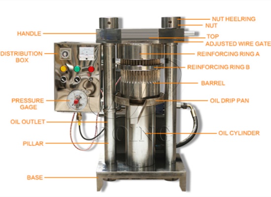 Automatic hydraulic oil press machine