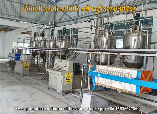 Complete small scale edible oil production line project in China