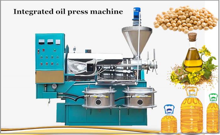 Automatic temperature control integrated oil press