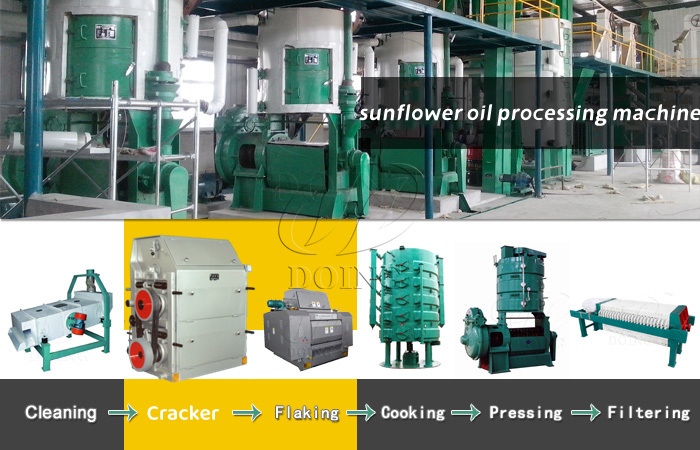 Different processing capacity of sunflower oil processing plant needs different kinds of sunflower oil processing machine