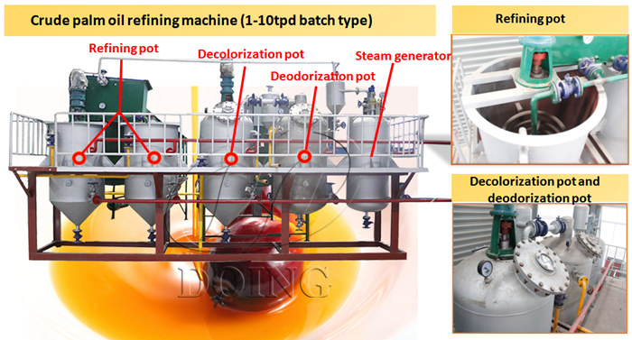 palm oil refining machine