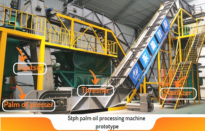 Palm oil production line prototype