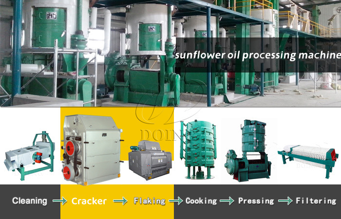 Sunflower oil processing machine