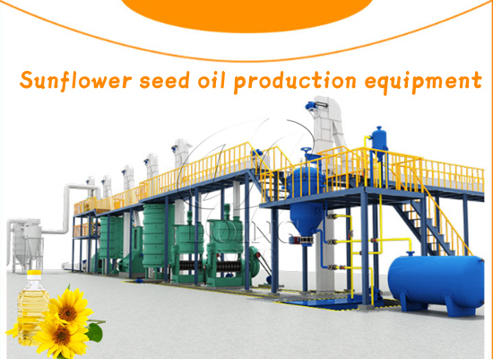 Sunflower oil processing machine