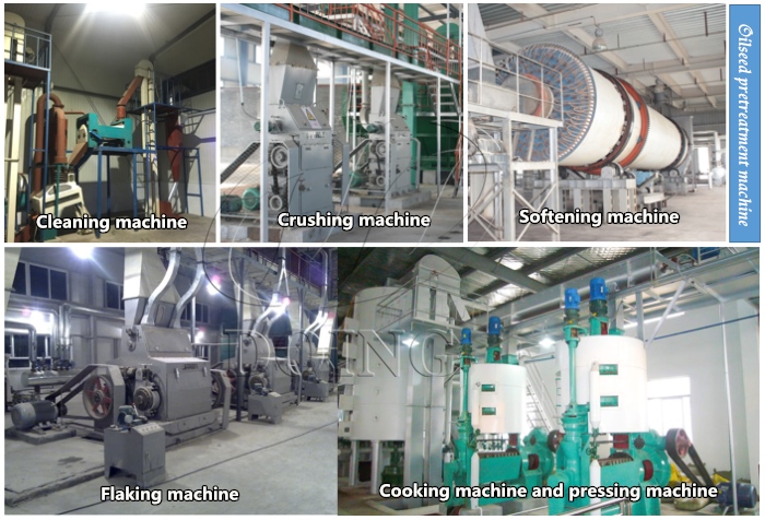 Oil seeds pretreament machines