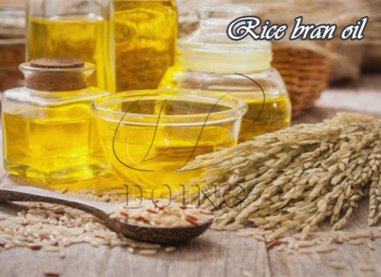 What is the rice bran oil production process?