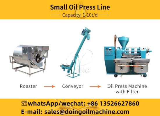 Small rapeseed oil pressing production line
