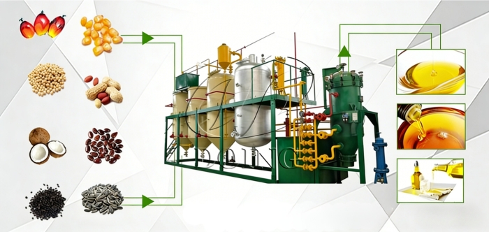 Vegetable oil refinery machine