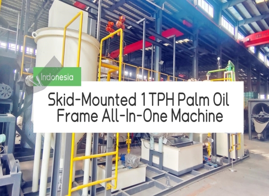Installation video of a 1tph modular palm oil processing unit in Indonesia