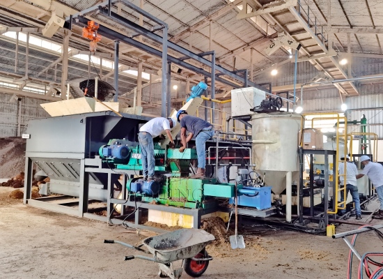 1TPH portable palm oil production line project in Indonesia