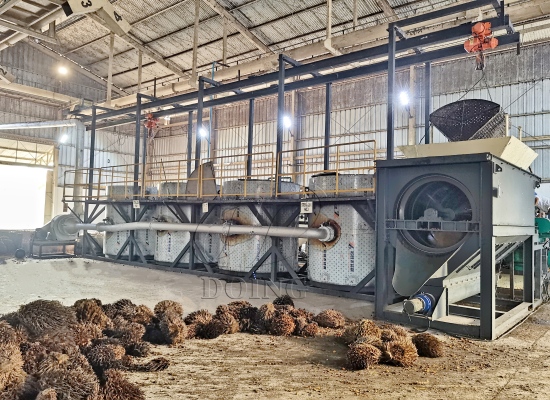 1TPH portable palm oil production line project in Indonesia