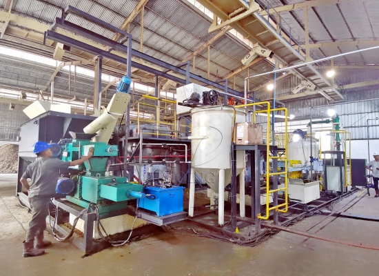 1TPH portable palm oil production line project in Indonesia