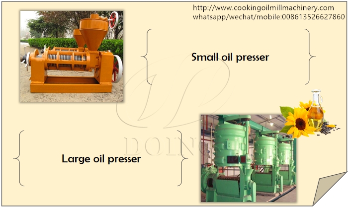 sunflower oil press machine