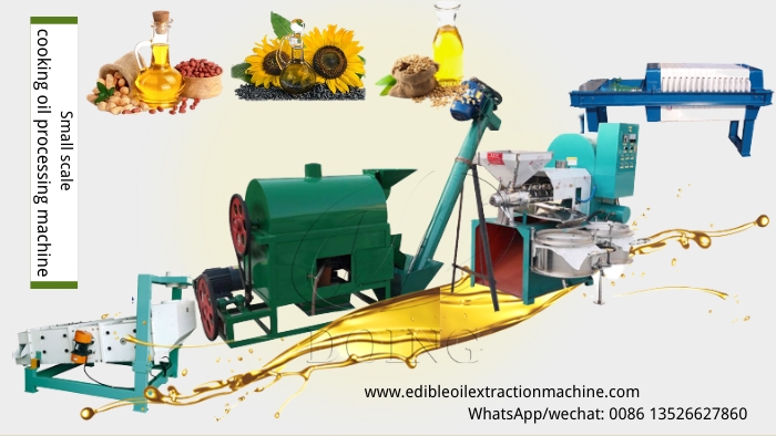 small scale edible oil processing machine