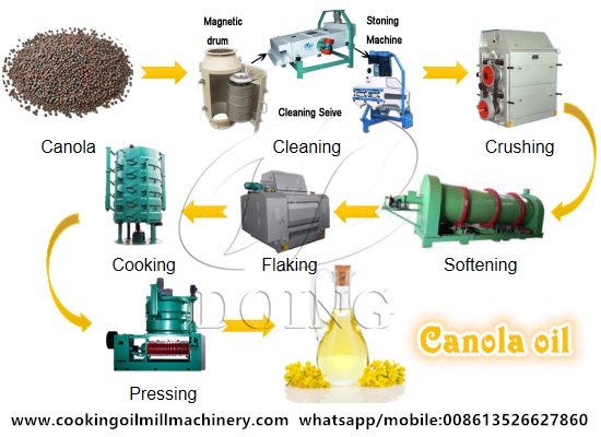 Canola oil processing plant