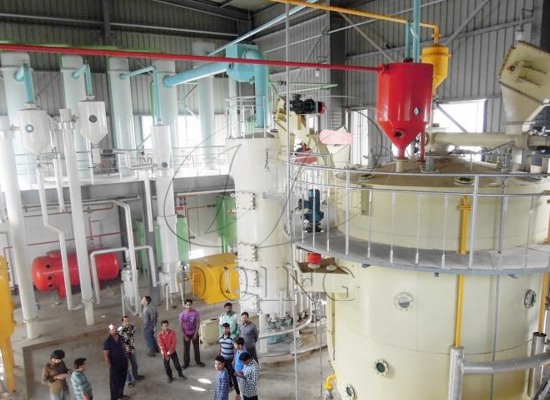 Edible oil solvent extraction plant video with real project running video