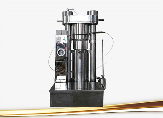 Automatic hydraulic oil press machine running testing video