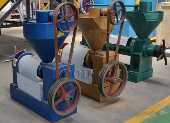 Can I use one oil press machine to process sunflower seeds, peanut and soybean?