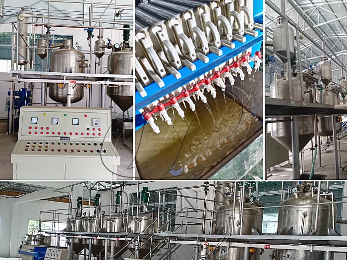 Small scale edible oil production line trial operation picture