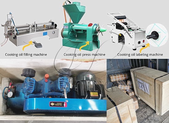 Small scale cooking oil expeller machine and cooking oil filling machine will be shipped to Australia