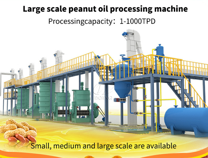 Large scale peanut oil processing machine 3D photo
