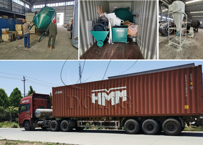 2TPH palm kernel cracker and shell separator machine and 1TPH palm kernel oil production line will be shipped to the Philippines