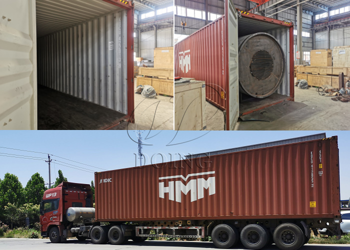 Soybean oil production equipment is loaded and transported from Henan Glory Company