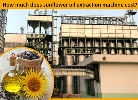 How much does sunflower oil extraction machine cost?