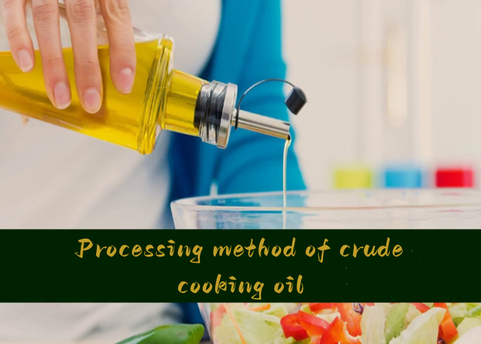 Processing method of crude cooking oil