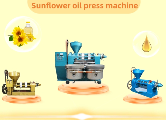 Sunflower oil press machine with filter