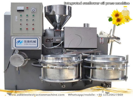 Sunflower oil press machine with filter