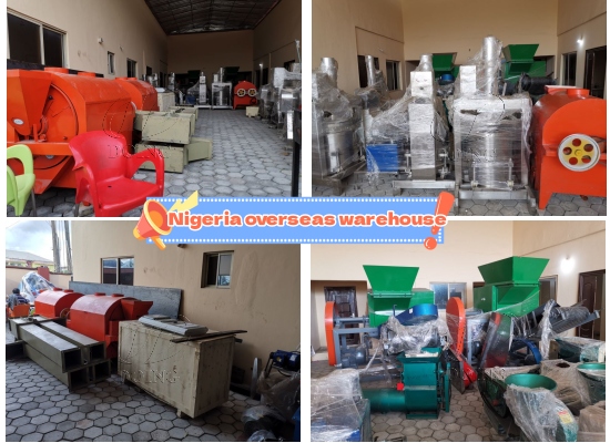 Chúc mừng! Công ty Henan Glory đã gửi một loạt các máy khai thác dầu cọ đến kho ở nước ngoài ở Nigeria