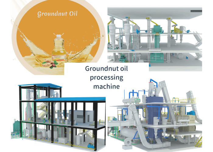 groundnut oil press solvent extraction refining machines