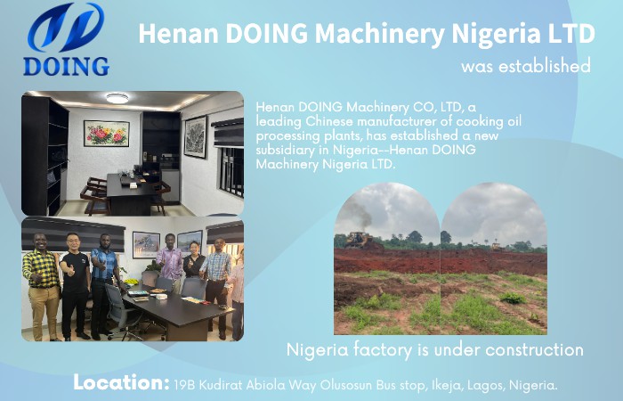 Henan DOING soybean oil making machine supplier in Nigeria