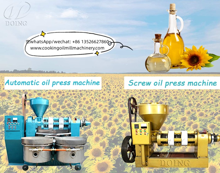 Automatic temperature control sunflower oil pressing machines 
