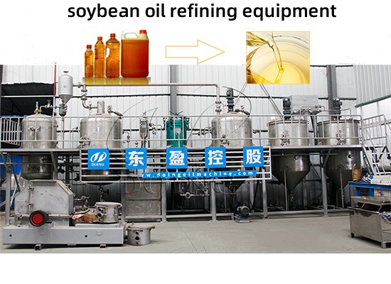 What equipment is needed for a 5tpd soybean oil refining production line?