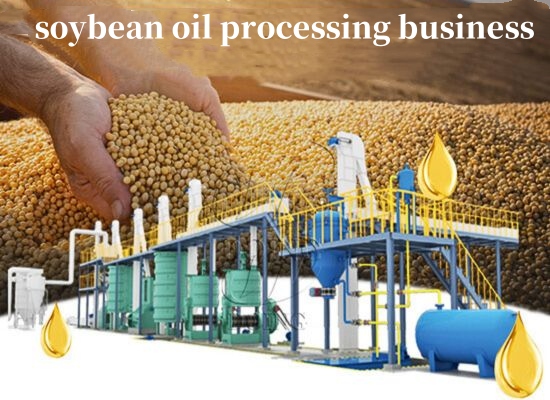 What preparation does it take to start a soybean oil processing business?