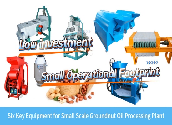 Introduction video of six key groundnut oil making machines for small oil mill