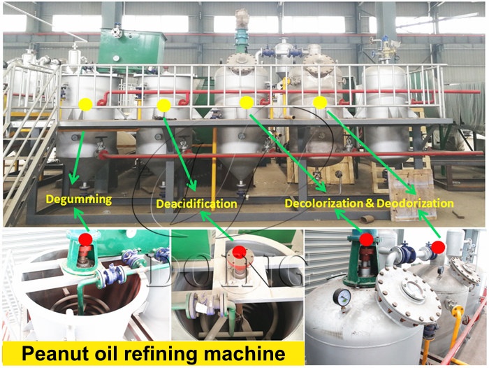 Peanut oil refining machine