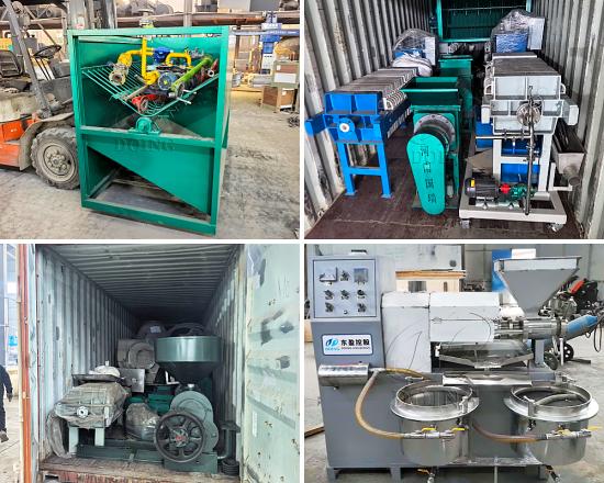 Henan Glory supplies cooking oil making machines to Nigerian overseas warehouse