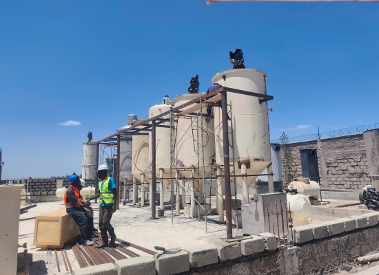 10tpd palm oil refinery and fractionation plant is under installation in Kenya