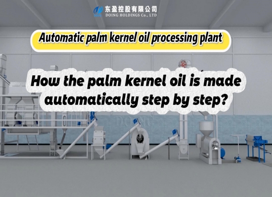 Fully automated palm kernel oil extraction plant 3D operation video