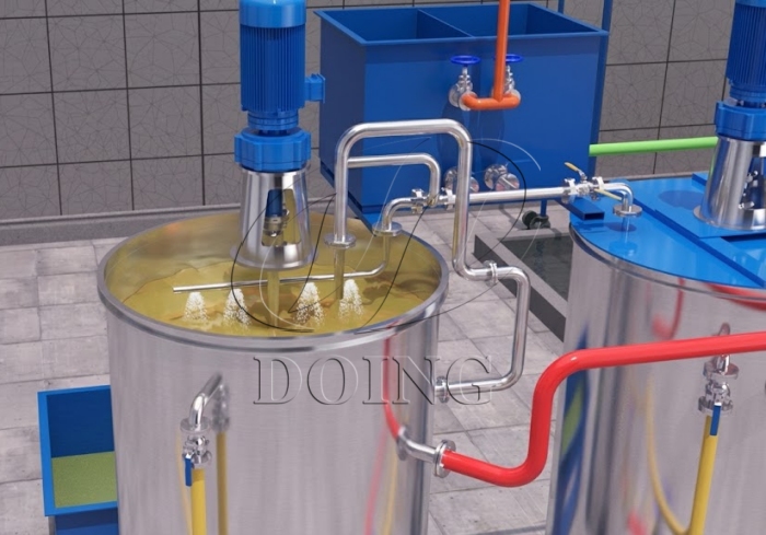 Palm oil refining machine