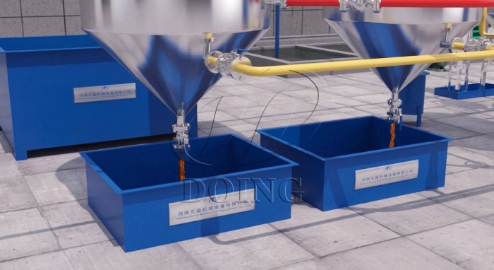 Palm oil refining machine