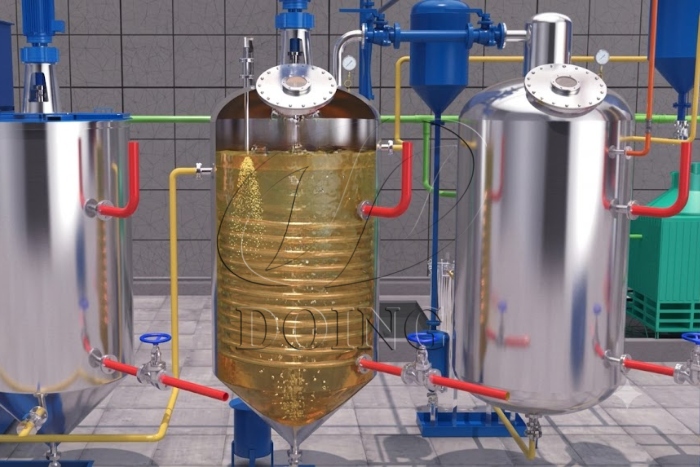 Palm oil refining machine
