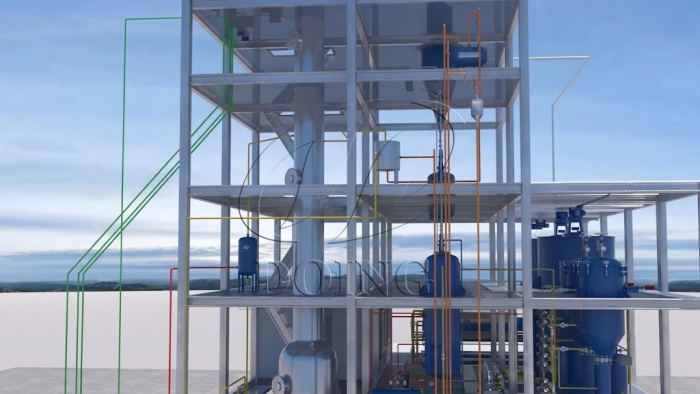 Palm oil refining machine