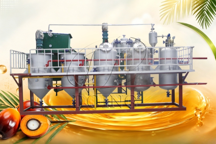Palm oil refining machine