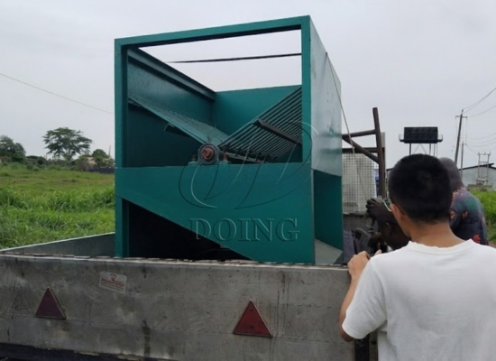 Nigerian palm plantation owner buys 1-2t/h electric palm fruit thresher — Delivered from Ogun warehouse in 7 Days