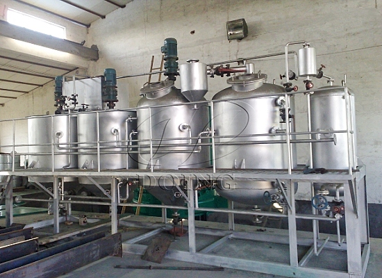 New Order from Cameroon: 1tpd cooking oil refining machine with fractionation system successfully signed